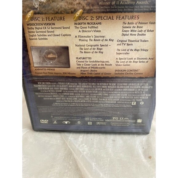 The Lord of the Rings: The Return of the King DVD New 2004, 2-Disc Set‎ Sealed - Picture 6 of 6
